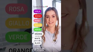 Learn the colors in Italian 🇮🇹