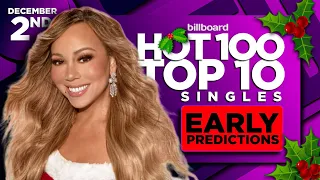 EARLY PREDICTIONS | Billboard Hot 100, Top 10 Singles | December 2nd, 2023