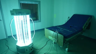 UV light disinfection room