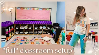 CLASSROOM SETUP | complete 1st grade classroom setup