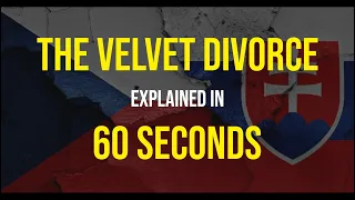 Why did CZECHOSLOVAKIA break up? (The Velvet Divroce) - HISTORY EXPLAINED IN 60 SECONDS.