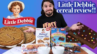 Oatmeal Creme Pie Cereal VS Cosmic Brownie Cereal | Which Little Debbie product is better?