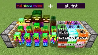 rainbow mobs + all tnt = ???