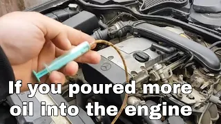 How to Remove Overfilled Engine Oil