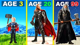 Surviving 99 YEARS As THOR In GTA 5 ...