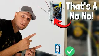 How To Add An Outlet From A Light Switch | Common Mistake