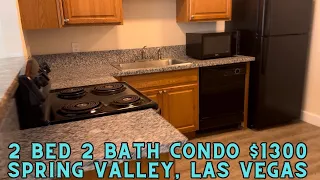 FOR RENT 2 bd 2 bath $1300 LAS VEGAS, spring valley, condo, section 8 considered washer dryer