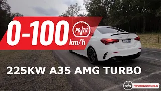 2020 Mercedes-AMG A 35 0-100km/h & engine sound