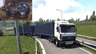 Euro Truck Simulator 2  | Smooth Heavy Double Trailers! | Logitech G29