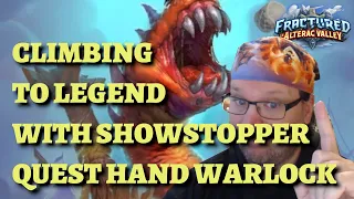 LEGEND Showstopper Quest Hand Warlock deck guide and gameplay (Hearthstone Alterac Valley)