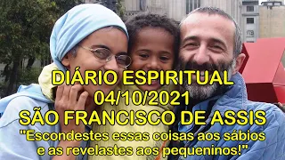 DIÁRIO ESPIRITUAL MISSÃO BELÉM - 04/10/2021 - Mt 11,25-30