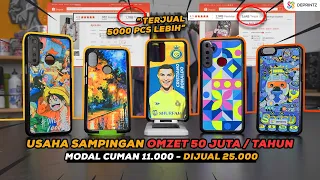 IDE USAHA SAMPINGAN MODAL 11.000 - TUTORIAL BUAT SENDIRI CASE GLOSSY 2 DIMENSI