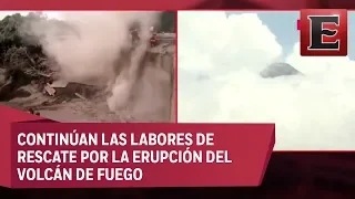 Continúan las exhalaciones del volcán de Fuego en Guatemala