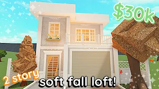 Soft 30k Bloxburg Fall Loft: 2 Story House Build Tutorial