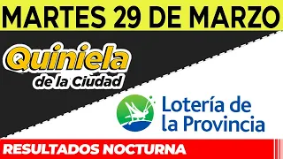 Resultados Quinielas nocturnas de la Ciudad, Buenos Aires Martes 29 de Marzo