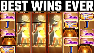 BEST WINS EVER - Eye Of Horus Huge Win Compilation (uk bookies slots today big win) jackpot