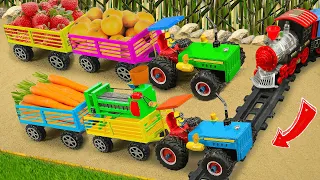 Diy mini tractor making modern agriculture plough machine for grape farming| diy mini sand sieve