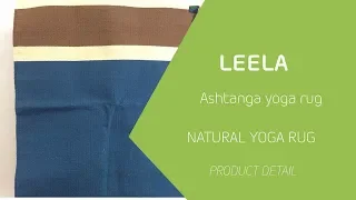 LEELA YOGA RUG FROM INDIA | NATURAL RUG FOR ASHTANGA YOGA Flexity