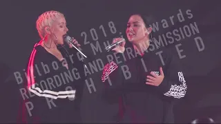 Christina Aguilera & Demi Lovato - Fall in Line @ Rehearsal Billboard Music Awards 2018