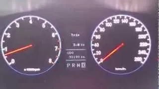 Hyndai Grandeur V6 3.3, разгон от 0 до 140км///the vehicle accelerates from 0 to 140 km