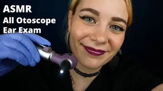 ASMR All Otoscope Ear Examination! 👂 Intense & Up Close Ear Sounds 💜 | Soft Spoken Medical RP