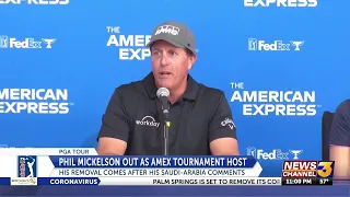 Phil Mickelson out as American Express tournament host following controversial comments