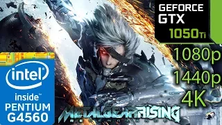 Metal Gear Rising Revengeance - GTX 1050 ti - G4560 - 1080p - 1440p - 4K