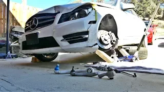 REPLACING THE CONTROL ARM ON MERCEDES W204 C250 C300 C350 C200 C220