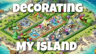 DECORATING MY MAIN ISLAND TO MAKE IT ✨️AESTHETIC✨️ in Dragon Mania Legends // DML speed build ??
