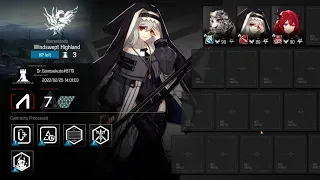 [Arknights] CC Training Grounds | Windswept Highlands | Risk 7 | 3 Ops | Less RNG