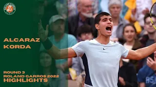 Carlos Alcaraz vs Sebastian Korda (R32) Roland Garros 2022 Highlights AO Tennis 2 PS4 Gameplay