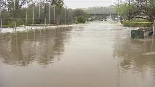 Atmospheric river hits San Diego County causing flooding, downed trees and sinkholes