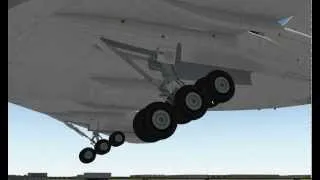 Tu154M landing gear