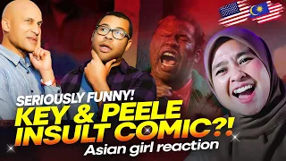 Asian Girl React To Key & Peele - Insult Comic