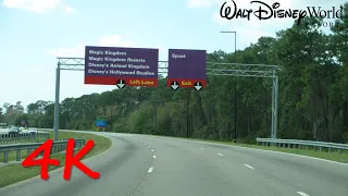 ⁴ᴷ Epcot Center Drive (Walt Disney World) westbound [4K VIDEO]