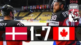 Canada vs Denmark | 2018 IIHF Worlds Highlights | May. 7, 2018
