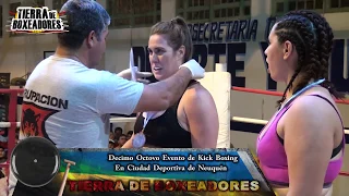 18° Evento  de Kick Boxing  13 04 19   3°  Exhibicion Sara  Bega  Vs   Laura  Ibarguen