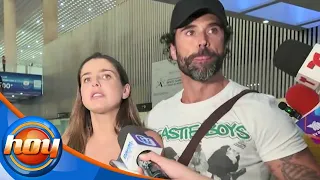 La emotiva despedida de Michelle Renaud y Matías Novoa tras un incidente en el aeropuerto | Hoy