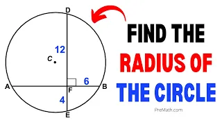 Find the Radius of a Circle when Given 2 Perpendicular Chords | Quick & Simple Tutorial