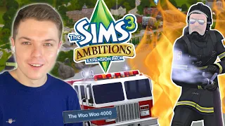 The Sims 3 Firefighter career was SO chaotic (in a good way)