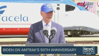 Pres. Biden delivers remarks to mark Amtrak’s 50th anniversary