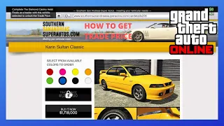 Trade Price Sultan Classic (How to unlock it) GTA Online