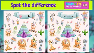 【Find the difference game】It maybe easy to find, but it may never be! | camping time D No 4005