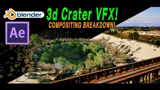 Crater VFX Compositing Walkthrough: Blender 3d + After Effects