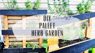 PALLET HERB GARDEN || DIY || SUPER EASY!!