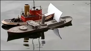 Sinking a model destroyer