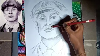 Cillian Murphy Portrait sketch drawing || Realastic pencil drawing