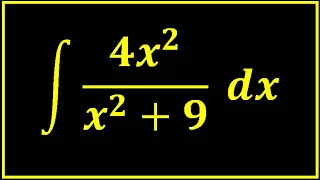 Integral of 4x^2/(x^2+9) dx