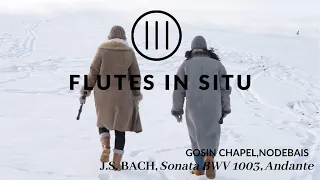 Flutes in situ (S3 E04). J.S. BACH, Sonata  BWV 1003 Andante. Gosin Chapel, Nodebais