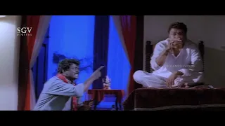 Karibasavaiah Brings Alcohol to Ramakrishna | Balagalittu Olage Baa Kannada Movie Comedy Scene